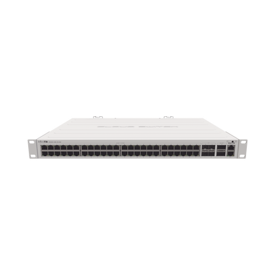 (CRS354-48G-4S+2Q+RM) Cloud Router Switch 48 puertos Gigabit Ethernet, 4 puertos SFP+ 10G, 2 puertos QSFP+ 40G, Montaje en...