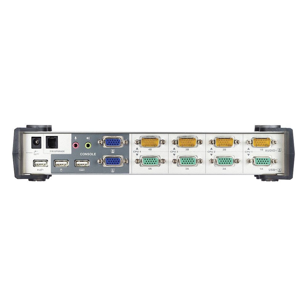 Conmutador KVMP / Dual VGA / 2048x1536 / 4 Puertos USB / Audio Estéreo / Micrófono | SIERRA STORE