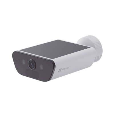 Camara de Bateria con Panel Solar Integrado / 4K Resolucion / WI-FI 6 / Vision Nocturna / Detección Humana y de Vehiculos / B