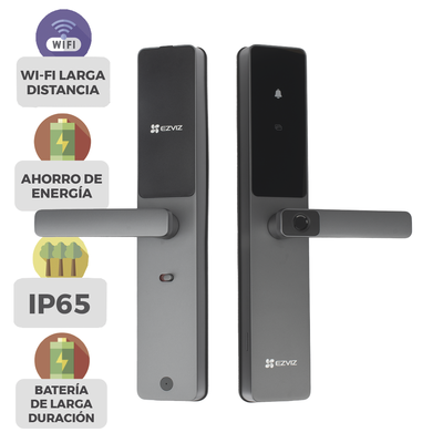 Cerradura Inteligente / Cerrojo Tipo Americano / Wi-Fi / Bluetooth  /  Códigos Temporales Para Visitantes / Lectura de Hue...