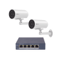 Kit de cámaras PoE Para Uso en Exterior / PoE Estandar Af / 2 piezas CS-H5/3M...