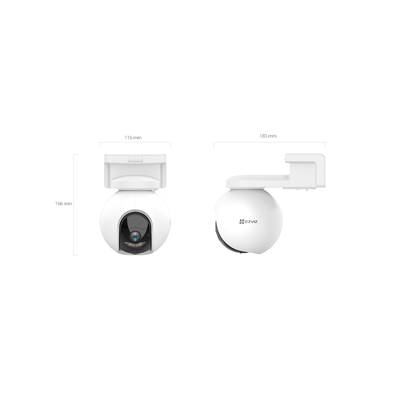 Camara PT / Wi-Fi / Con Bateria Recargable (Sin Cables) / 2K Plus (4 Megapixel)  / Compatible con Panel Solar CS-CMT-SOLAR...