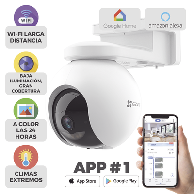 Camara PT / Wi-Fi / Con Bateria Recargable (Sin Cables) / 2K Plus (4 Megapixel)  / Compatible con Panel Solar CS-CMT-SOLAR...