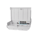 (CSS610-1Gi-7R-2S+OUT) netPower Lite 7R Switch Smart 7 puertos PoE Inverso Gigabit, 2 SFP+ 10G, para exterior - MIKROTIK