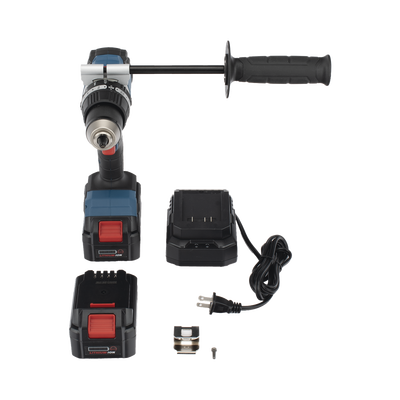 Rotomartillo / Taladro Inalámbrico sin carbones de 20V, incluye 2 Baterías de 4.0Ah, Cargador y Maletín. DONGCHENG - Vista 6