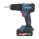 Rotomartillo / Taladro Inalámbrico de 20V sin Carbones, Broquero de 1/2", incluye 2 Baterías de 2.0 Ah, Cargador y Maletín...