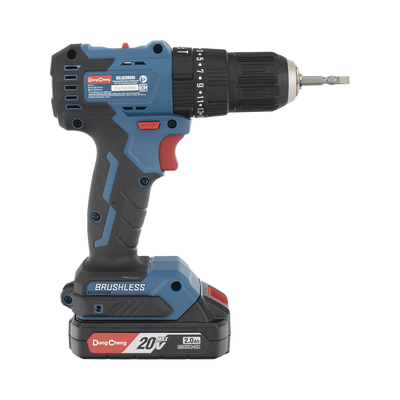 Rotomartillo / Taladro Inalámbrico de 20V sin Carbones, Broquero de 1/2", incluye 2 Baterías de 2.0 Ah, Cargador y Maletín...