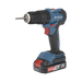 Rotomartillo / Taladro Inalámbrico de 20V sin Carbones, Broquero de 1/2", incluye 2 Baterías de 2.0 Ah, Cargador y Maletín...