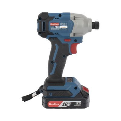 Atornillador de Impacto de 1/4 in. sin escobillas de 20V, incluye Batería de 2.0 Ah y Maletín DONGCHENG - Vista 3