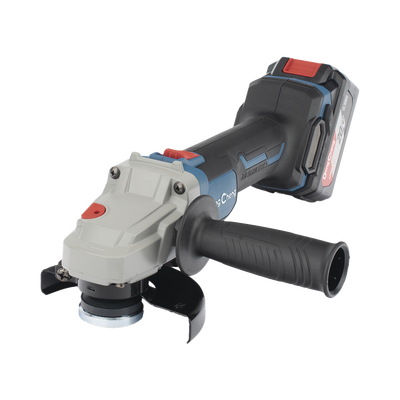 Amoladora Angular de 20Vcc, Disco de 4-1/2 in, Incluye 2 Baterías de 4.0Ah, Cargador y Estuche - DONGCHENG