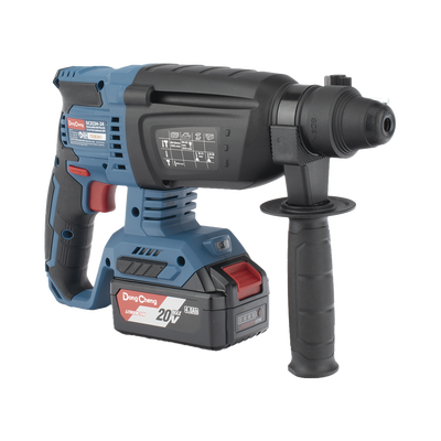 Martillo perforador inalámbrico SDS-PLUS, Incluye 2 Baterías 20V, 4.0 Ah, Cargador y Estuche DONGCHENG - Vista 3
