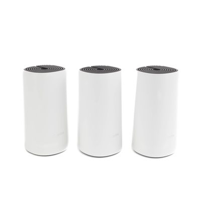 KIT 3 Routers Inalámbricos MESH Interior para Hogar / Doble Banda Wi-Fi 5 AC1200 Mbps / 2 Puerto Gigabit WAN/LAN / 2 Anten...