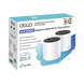 Kit 2 Routers Inalámbricos MESH Interior para Hogar / Doble Banda Wi-Fi 6 AX3000 Mbps / 3 Puerto Gigabit WAN/LAN / 2 Anten...