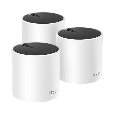Kit 3 Routers Inalámbricos MESH Interior para Hogar / Doble Banda Wi-Fi 6 AX3000 Mbps / 3 Puerto Gigabit WAN/LAN / 2 Anten...
