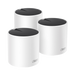 Kit 3 Routers Inalámbricos MESH Interior para Hogar / Doble Banda Wi-Fi 6 AX3000 Mbps / 3 Puerto Gigabit WAN/LAN / 2 Anten...