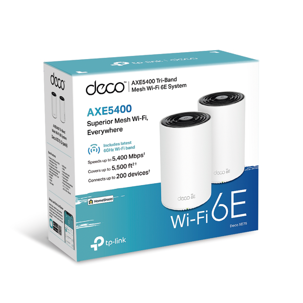 Sistema Mesh Wi-Fi / Wi-Fi 6E AX5400 / Triple Banda 2.4/5/6 GHz / 3 Puertos Gigabit WAN/LAN / 4 Antenas Internas / Gestión App Móvil | SIERRA STORE
