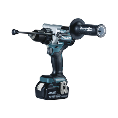 Taladro combinado BL 18 V LXT 5.0 Ah 130 Nm. Incluye 2 baterías 5.0 Ah, cargador rápido y maletín Makpac. MAKITA - Vista 2