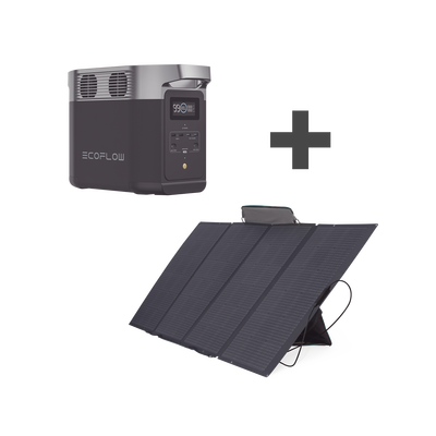 Kit de Estación de Energía Portátil 1024Wh + Panel Solar Flexible 400W - ECOFLOW