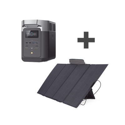 Kit de Estación de Energía Portátil 2048Wh + Panel Solar Flexible 400W - ECOFLOW