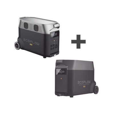 Kit de Estación de Energía Portátil 3600Wh + Batería Externa 3600Wh (7200Wh) - ECOFLOW