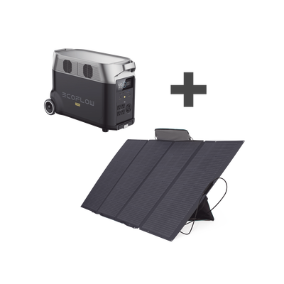 Kit de Estación de Energía Portátil 3600Wh + Panel Solar Flexible 400W - ECOFLOW
