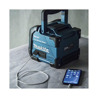 Bocina y Reproductor de Música (12 o 18 Vcc) USB/BlueTooth con Pantalla LCD. MAKITA - Vista 2