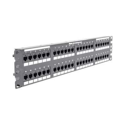 Panel de Parcheo de Impacto (110), Plano, Categoría 6, de 48 Puertos, 2UR PANDUIT - Vista 2
