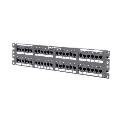Panel de Parcheo de Impacto (110), Plano, Categoría 6, de 48 Puertos, 2UR PANDUIT - Vista 3