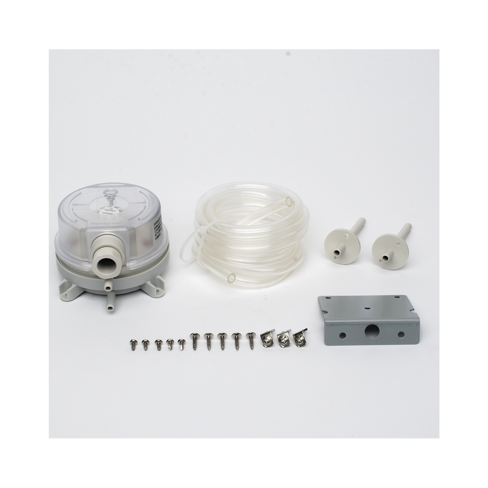 Presostato Diferencial de Aire / Rango Ajustable 500 a 2500 Pa / Contacto SPDT 1.5 A / IP54 / Incluye Manguera 2 m (6.6 ft) | SIERRA STORE