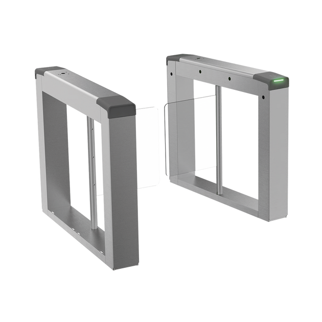 HIKVISION - DS-K3B211LX-LR - HIKVISION DS-K3B211LX-LR - Torniquete Swing para EXTERIOR / ALETAS POR SEPARADO para Carril Seleccionable de 65 o 90 cms  / Acero