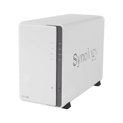 Servidor NAS de 1 Bahías / Hasta 16 TB / Servicio Nube Gratis (P2P) / Administración Remota y Respaldo Programado - SYNOLOGY