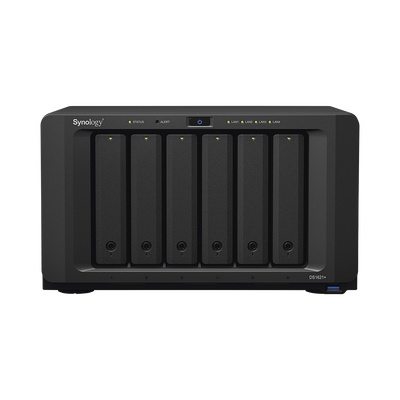 NAS Synology DiskStation DS1621+ | 6 Bahías | Procesador AMD Ryzen V1500B | 4 GB DDR4 ECC | Expansión Hasta 16 Bahías | 2 ...