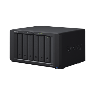 NAS Synology DiskStation DS1621+ | 6 Bahías | Procesador AMD Ryzen V1500B | 4 GB DDR4 ECC | Expansión Hasta 16 Bahías | 2 ...