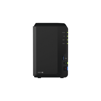 Servidor NAS de escritorio con 2 bahías / Hasta 24 TB / Hasta 6GB RAM / Hasta 25 cámaras SYNOLOGY - Vista 2