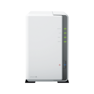 NAS DiskStation DS223j | 2 Bahías | CPU Realtek RTD1619B 1.7 GHz | 1 GB DDR4 | Puerto 1GbE RJ-45 | USB 3.2 Gen 1 | Compati...