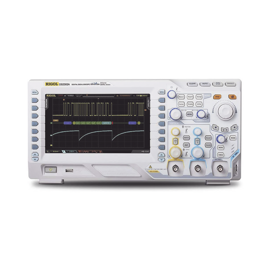 Osciloscopio Digital / 2 Canales / 300 MHz / 2 GS/s / 8" TFT / 14 Mpts / 1 ns/div | SIERRA STORE
