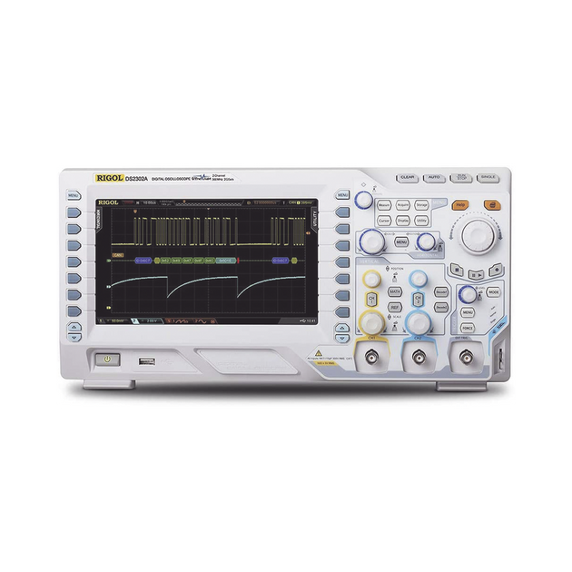Osciloscopio Digital / 2 Canales / 300 MHz / 2 GS/s / 8" TFT / 14 Mpts / 1 ns/div | SIERRA STORE
