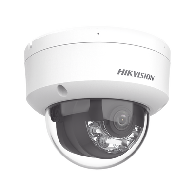 [Dual Light] Domo IP 2 Megapixel / Lente 2.8 mm / 30 mts IR + Luz Blanca / Micrófono Integrado / Antivandálico IK08 / ACUS...