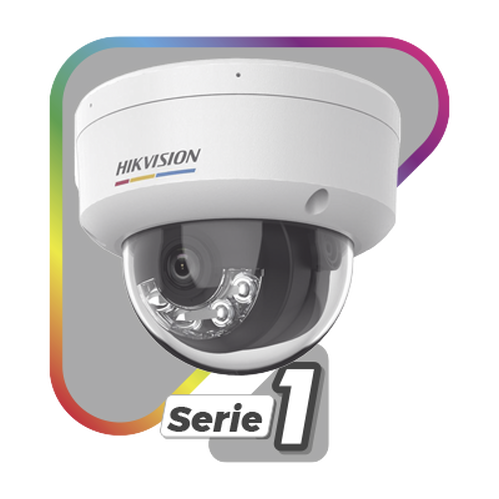 HIKVISION DS-2CD1127G2H-LIUF - [Dual Light + ColorVu] Domo IP 2 Megapixel / Lente 2.8 mm / 30 mts IR + 30 mts Luz Blanca / Micrófono | SIERRA STORE