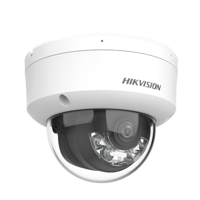 Domo IP 4 Megapixel / Lente 2.8 mm / Dual Light (30 mts IR + 30 mts Luz Blanca) / Micrófono Integrado / Antivandálico IK08...
