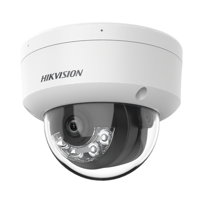 Domo IP 4 Megapixel / Lente 2.8 mm / Dual Light (30 mts IR + 30 mts Luz Blanca) / Micrófono Integrado / Antivandálico IK08...