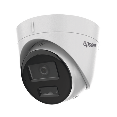 [Dual Light] Turret IP 4 Megapixel / Lente 2.8 mm / 30 mts IR + 30 mts Luz Blanca / Micrófono Integrado / ACUSENSE Lite / ...