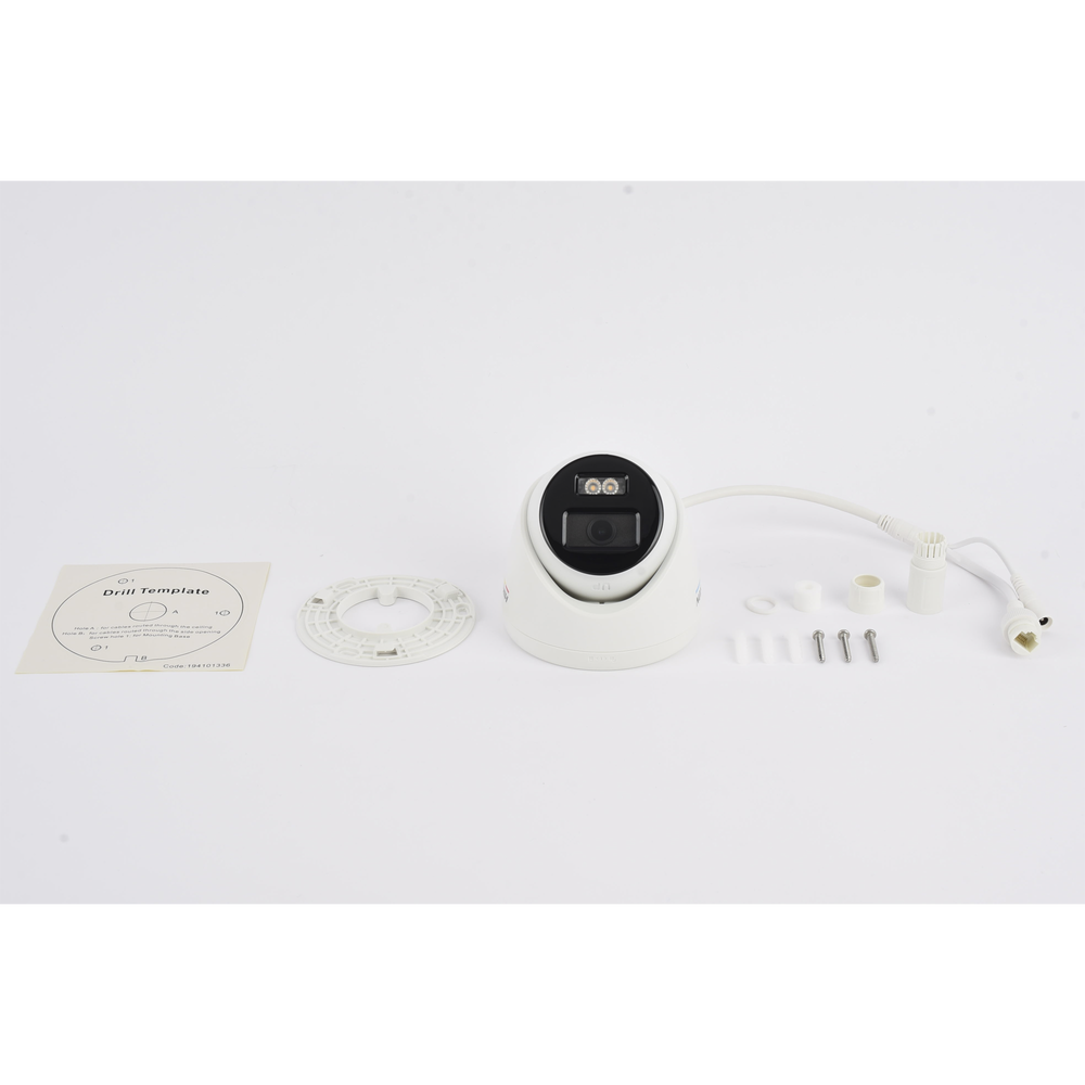 HIKVISION DS-2CD1347G0-L(C) - Turret IP 4 Megapixel / Imagen a Color 24/7 / PoE / Lente 2.8 mm / Luz Blanca 30 mts / Exterior IP67 / | SIERRA STORE