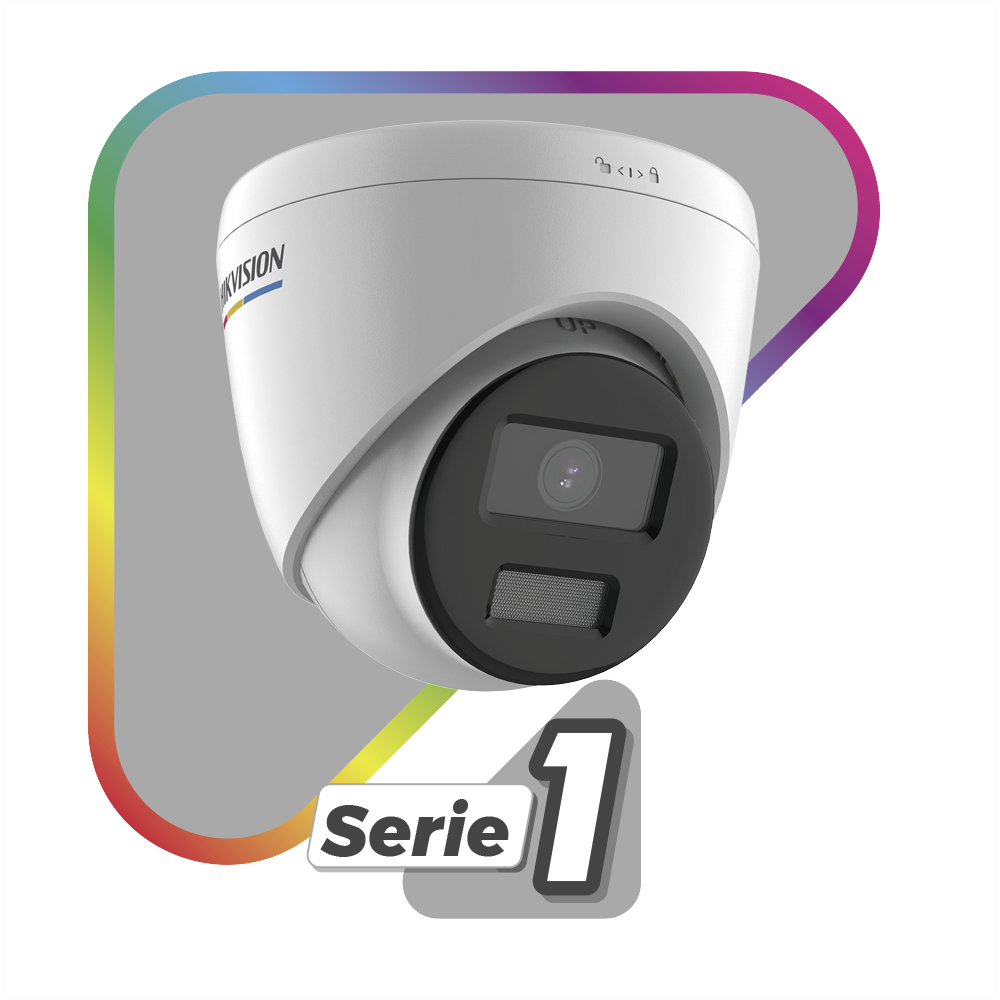 HIKVISION DS-2CD1347G0-L(C) - Turret IP 4 Megapixel / Imagen a Color 24/7 / PoE / Lente 2.8 mm / Luz Blanca 30 mts / Exterior IP67 / | SIERRA STORE