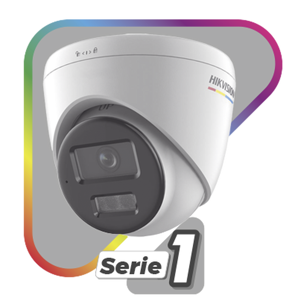 HIKVISION DS-2CD1367G2H-LIUF - Cámara Turret IP / 6 Megapixel / Dual Light 30 m (98.4 ft) / ColorVu / AcuSense Lite / IP67 / PoE | SIERRA STORE