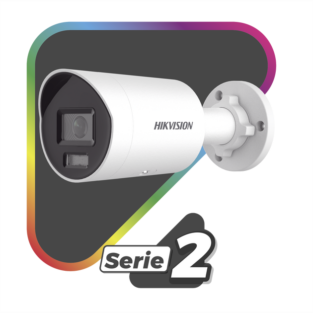HIKVISION DS-2CD2047G2H-LIU - [Dual Light + ColorVu] Bala IP 4 Megapixel / Lente 2.8 mm / 40 mts IR + 40 mts Luz Blanca /  Microfono | SIERRA STORE