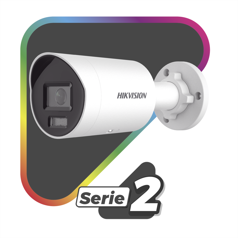 HIKVISION DS-2CD2047G2H-LIU - [Dual Light + ColorVu] Bala IP 4 Megapixel / Lente 2.8 mm / 40 mts IR + 40 mts Luz Blanca /  Microfono | SIERRA STORE