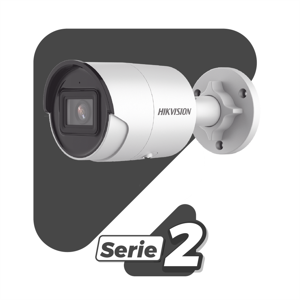 HIKVISION DS-2CD2083G2-I(U) - Bala IP 8 Megapixel (4K)/ Lente 2.8 mm / 40 mts IR EXIR /Exterior IP67 / WDR 120 dB / PoE / Micrófono | SIERRA STORE