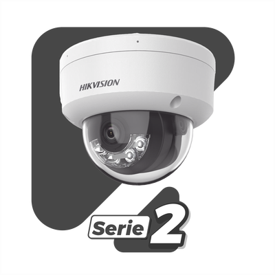 [Dual Light + 2 Micrófonos Integrados] Domo IP 8 Megapixel (4K) / Lente 2.8 mm / 30 mts Luz Blanca + 30 mts IR / ACUSENSE ...