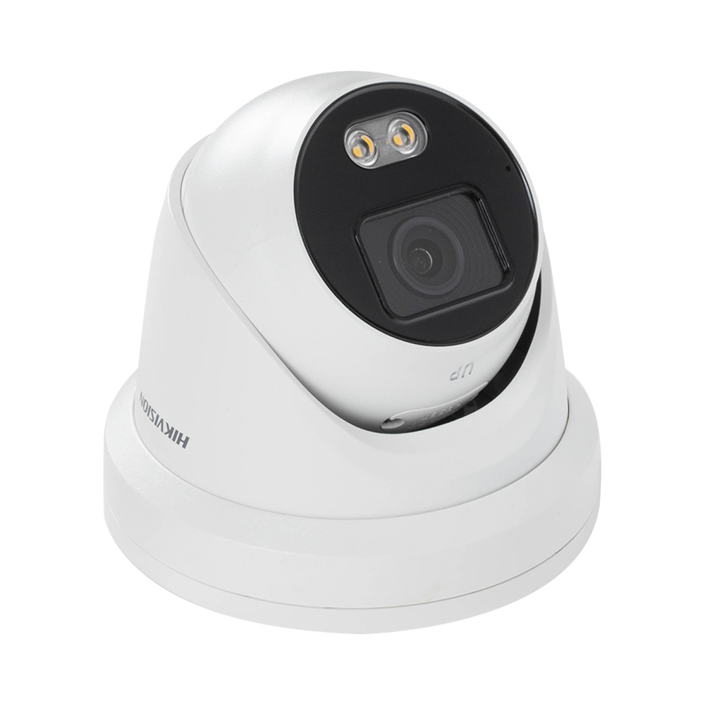 HIKVISION DS-2CD2347G2-LU - Cámara Turret IP / 4 Megapixel / Color 24/7 / Luz Blanca 30 m (98.4 ft) / WDR 130 dB / IP67 / Audio | SIERRA STORE
